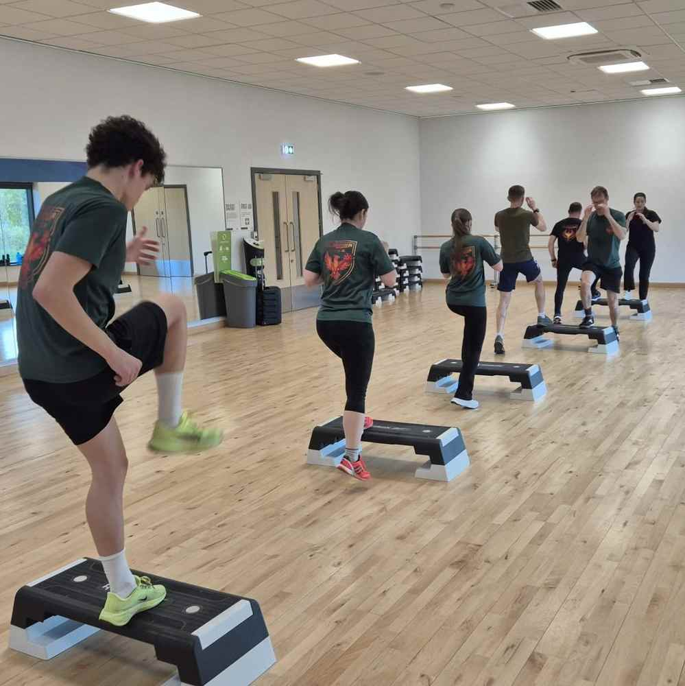 Group training at combat endurance classes in Reading with M-Power